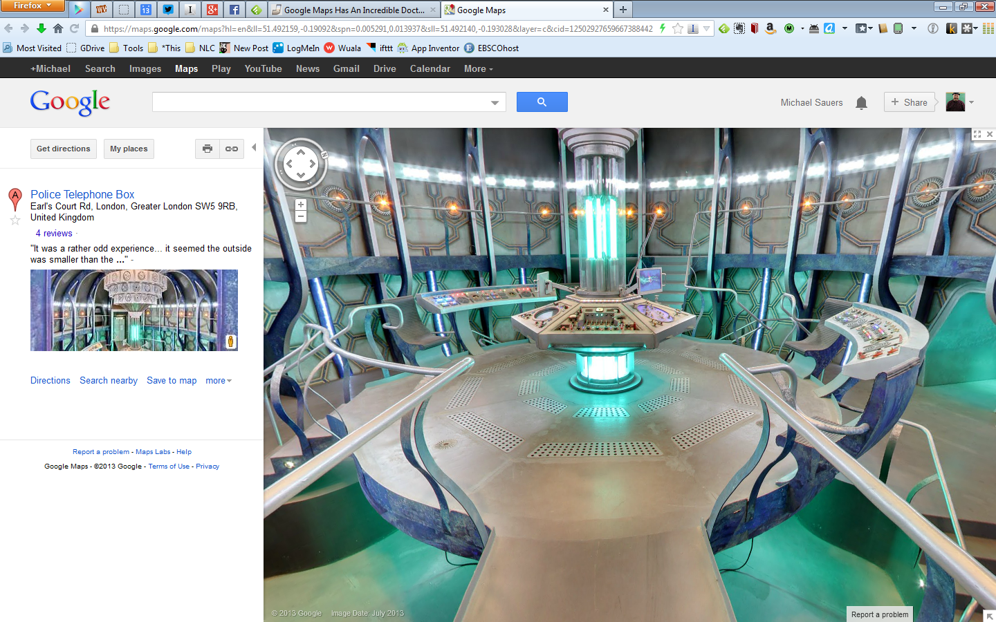 TARDIS Google Street VIew