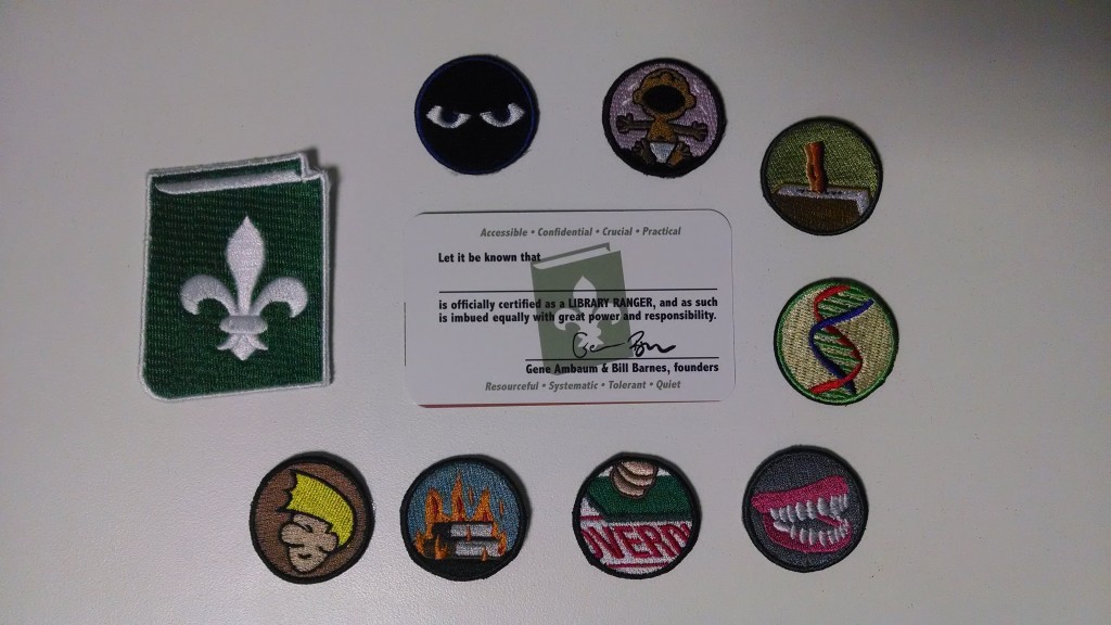 Library Ranger badges