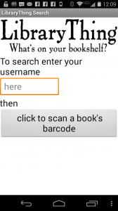 LibraryThing Search app