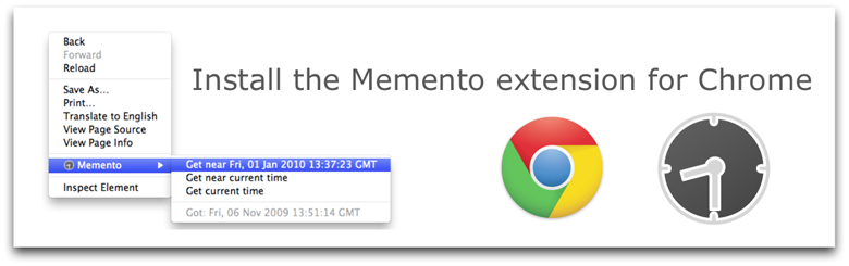 Tuesday Tech Tip: Memento: Adding Time to the Web