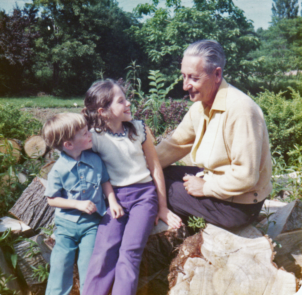 Michael, Laurie & Grandpa Sauers 1973