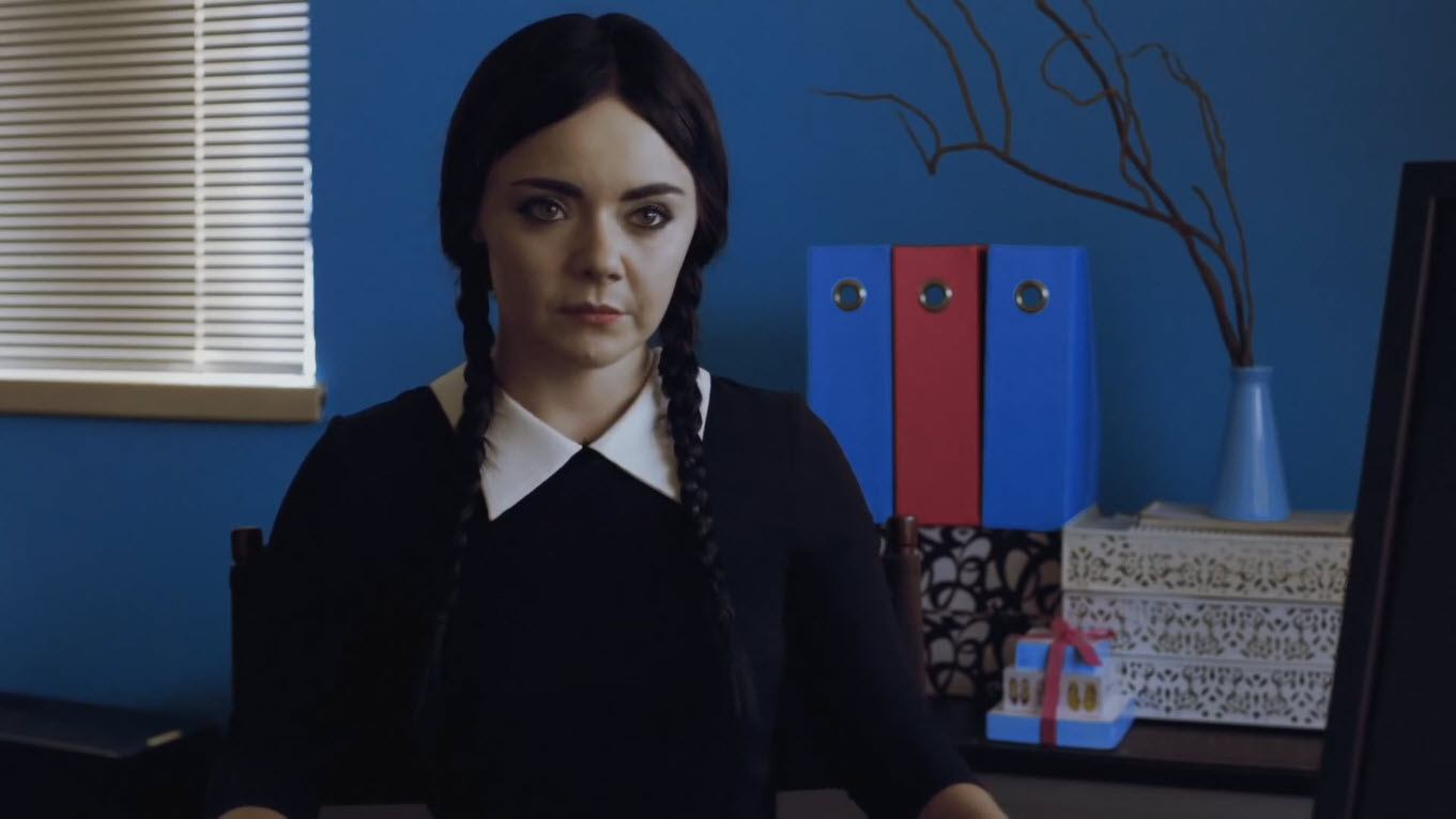 Friday Video: Adult Wednesday Addams