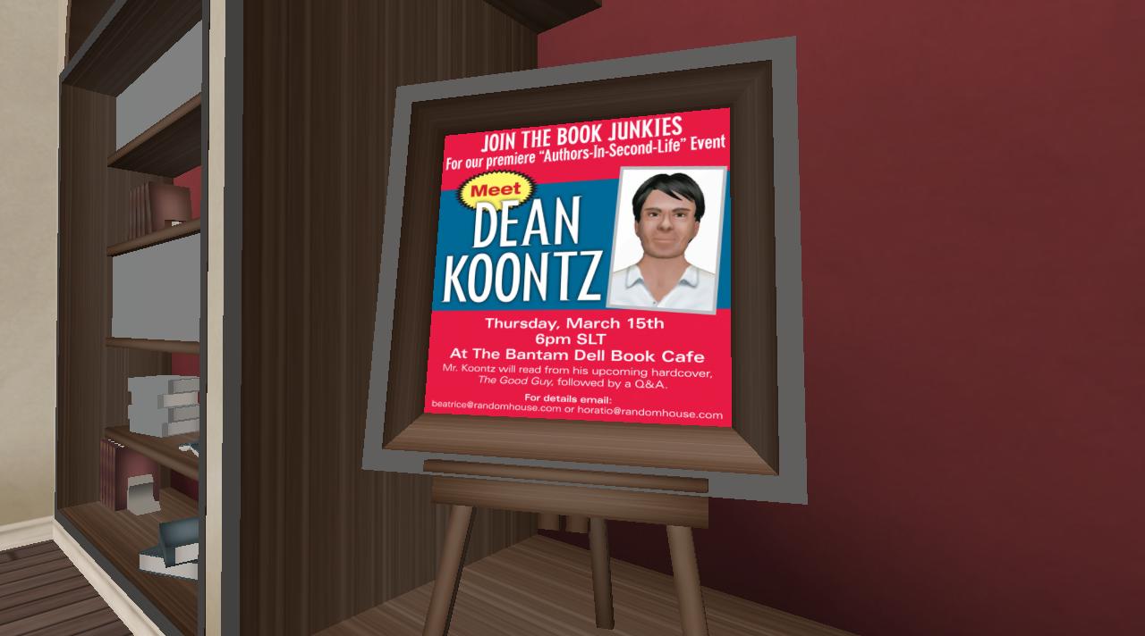 Throwback Thursday: Waiting for Dean Koontz in Second Life