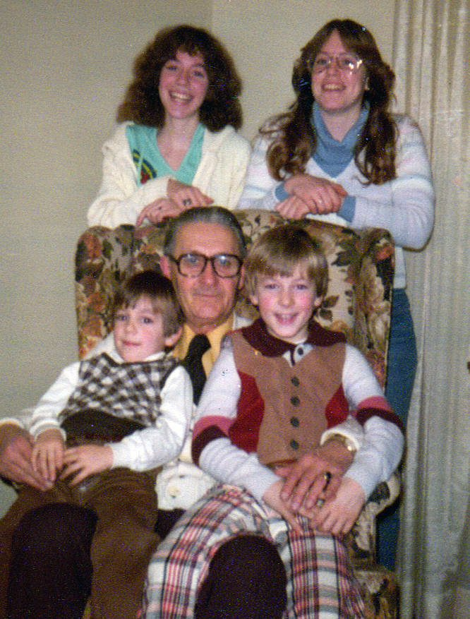 Throwback Thursday: Four Cousins & Grandpa, 1979