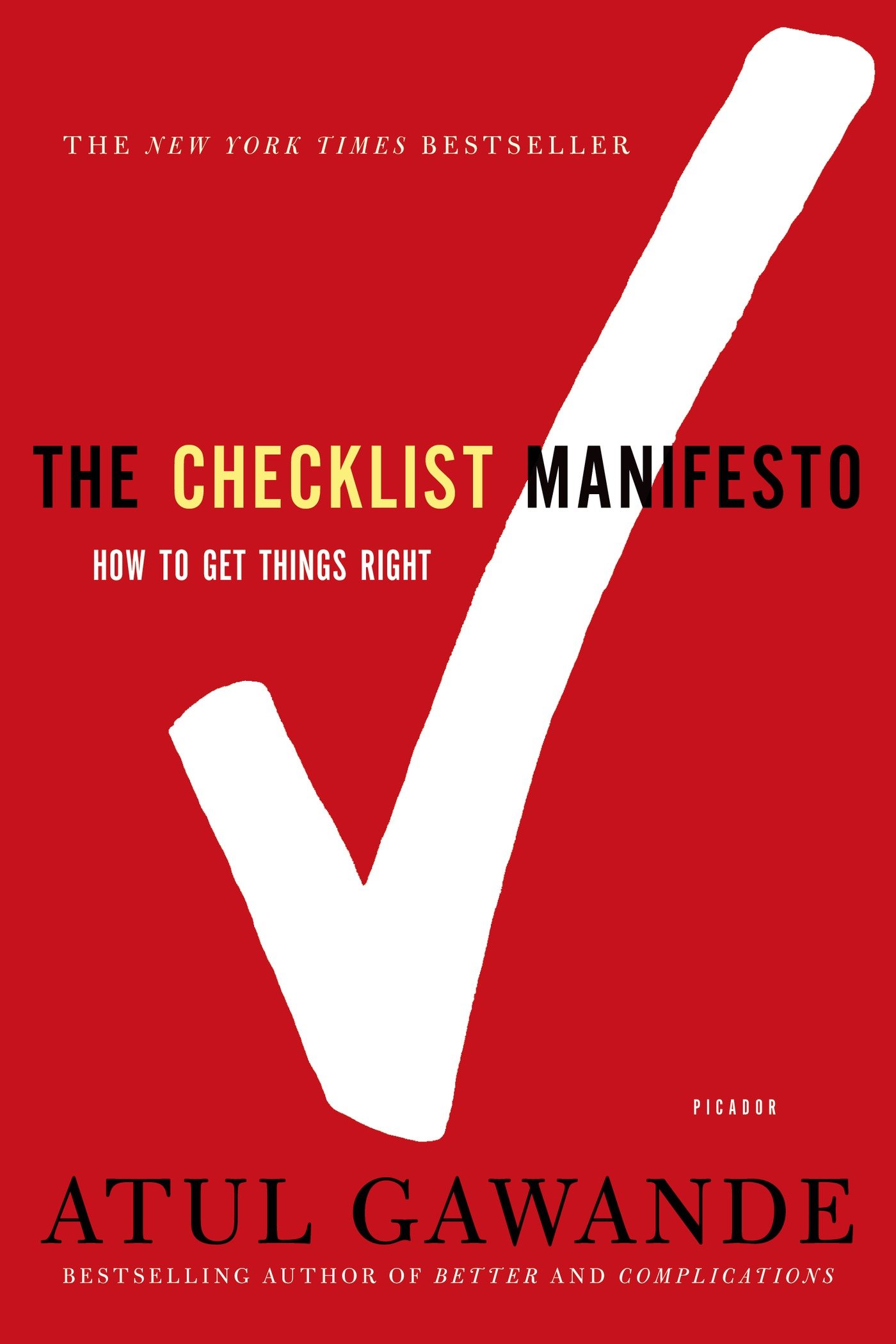 Friday Reads: The Checklist Manifesto by Atul Gawande