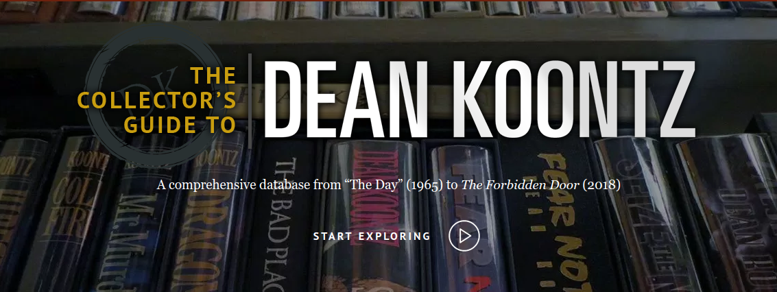 Announcing the launch of The Collector’s Guide to Dean Koontz online