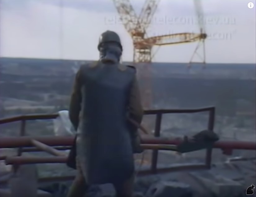 Actual Chernobyl cleanup footage