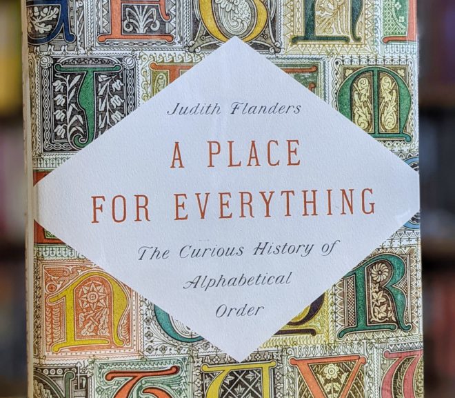 Friday Reads: A Place for Everything by Judith Flanders