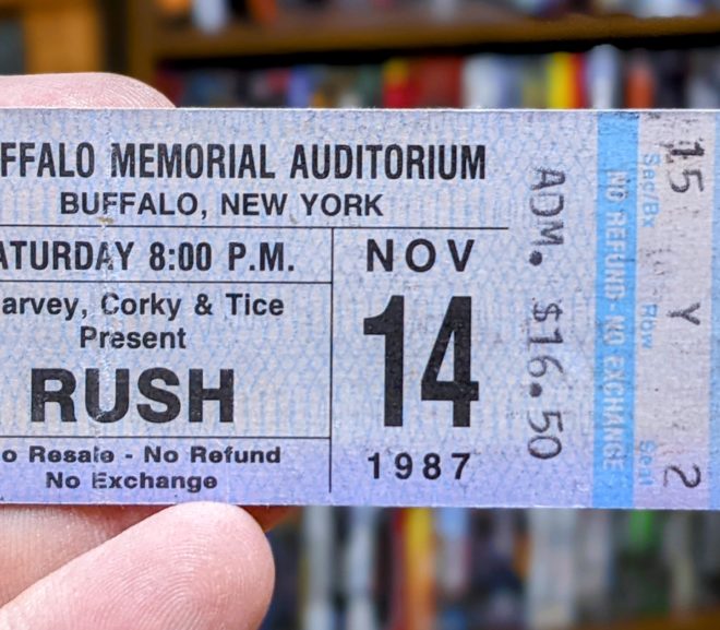Throwback Thursday: My first Rush ticket