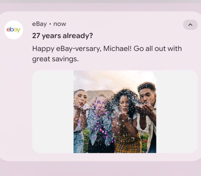 It’s my eBay-versary