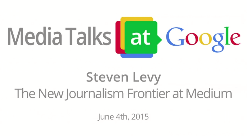 Friday Video: Steven Levy: The New Journalism Frontier at Medium