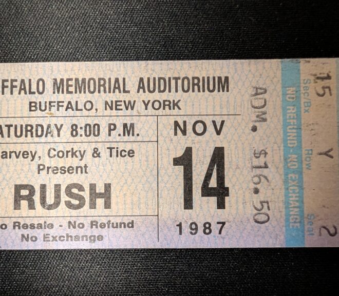 RUSH Ticket, 1987