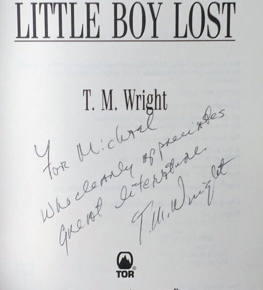 Throwback Thursday: T.M. Wright autograph