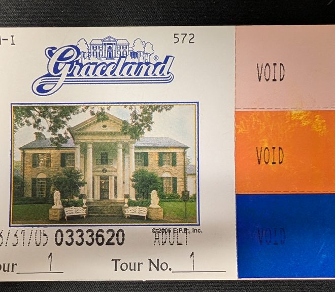 Throwback Thursday: Graceland Ticket, 2005