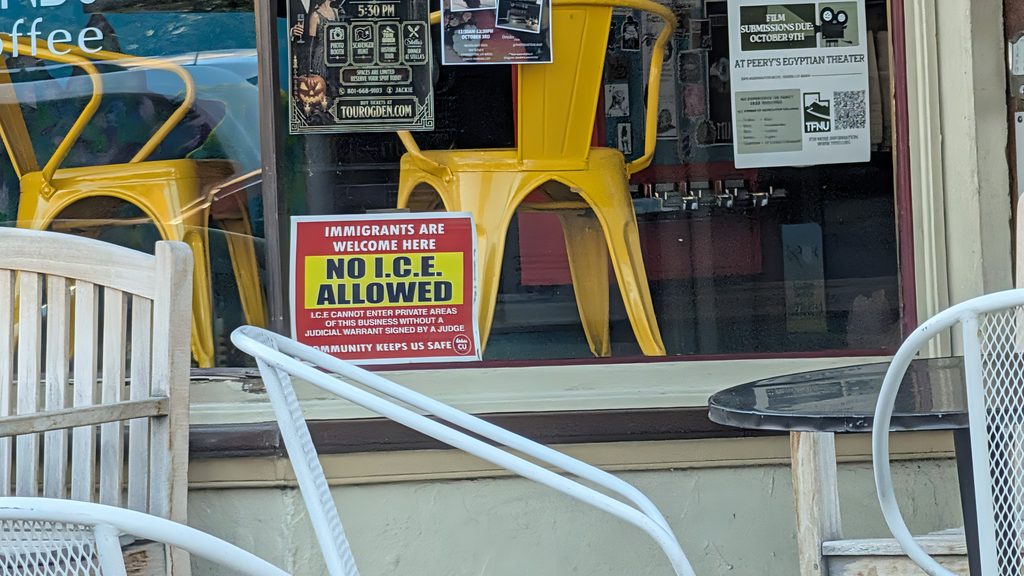 No ICE Allowed Sign